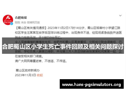 合肥蜀山区小学生死亡事件回顾及相关问题探讨 合肥蜀山区小学生死亡事件回顾及相关问题探讨